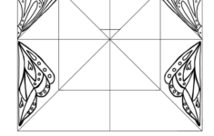 Origami Butterfly – Free Printable Colouring Activity – Make Time in Printable Origami Paper