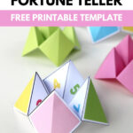 Origami Fortune Teller   Free Printable — Gathering Beauty For Free Origami Printable Paper