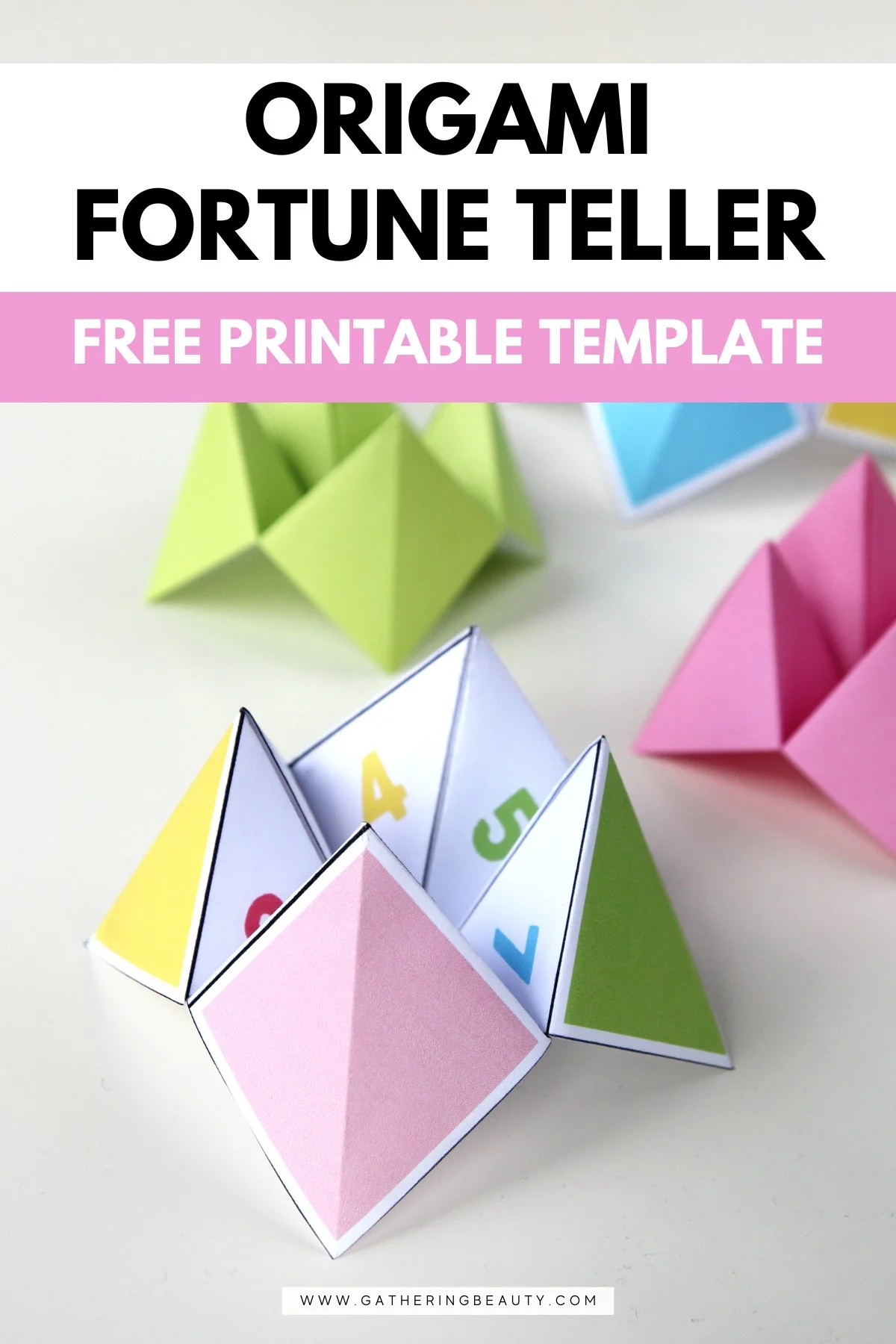 Origami Fortune Teller - Free Printable — Gathering Beauty for Free Origami Printable Paper