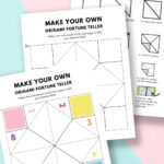 Origami Fortune Teller   Free Printable — Gathering Beauty With Printable Paper Fortune Teller Template