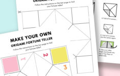 Origami Fortune Teller - Free Printable — Gathering Beauty with Printable Paper Fortune Teller Template
