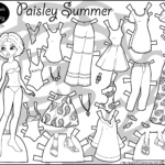 Paisley Summer, A Printable Paper Doll • Paper Thin Personas Regarding Paper Doll Cut Out Printable