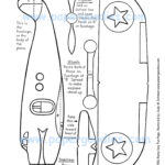 Paper Airplane: Color Cut Fly Toy (Printable Digital Download)   Etsy Inside Printable Paper Plane