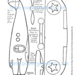 Paper Airplane: Color Cut Fly Toy (Printable Digital Download)   Etsy Regarding Printable Paper Airplane Model