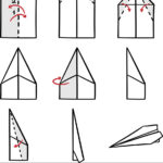 Paper Airplane Instructions   Fold Guide Vector Image Intended For Printable Paper Airplane Design