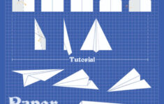 Paper Airplane Templates - 14 Free Pdf Printables | Printablee for Free Printable Paper Airplane Template