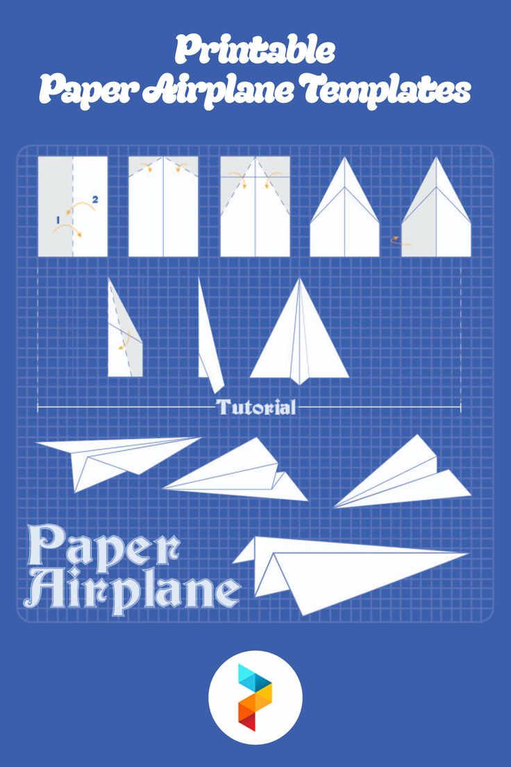 Paper Airplane Templates - 14 Free Pdf Printables | Printablee for Free Printable Paper Airplane Template