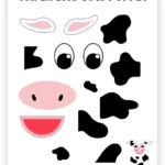 Paper Bag Cow Puppet Craft   With Free Printable Template Pertaining To Free Printable Paper Bag Puppet Templates