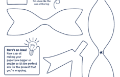 Paper Bow Template | Pawprint Family for Printable Paper Bow Template
