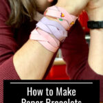 Paper Bracelet With Printable Template   Messy Momma Crafts Intended For Printable Paper Bracelet