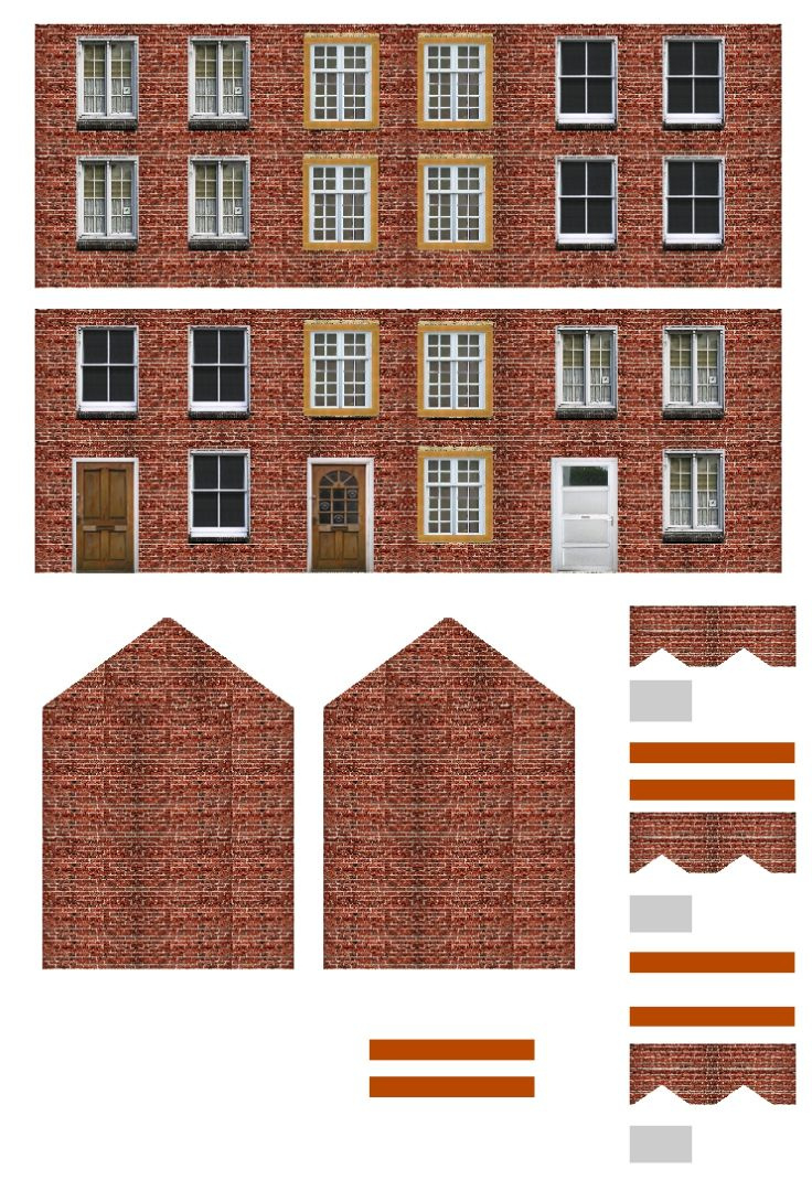 Paper Buildings - 10 Free Pdf Printables | Printablee for Free Printable Paper Buildings