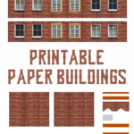 Paper Buildings   10 Free Pdf Printables | Printablee For Printable Paper Building Models