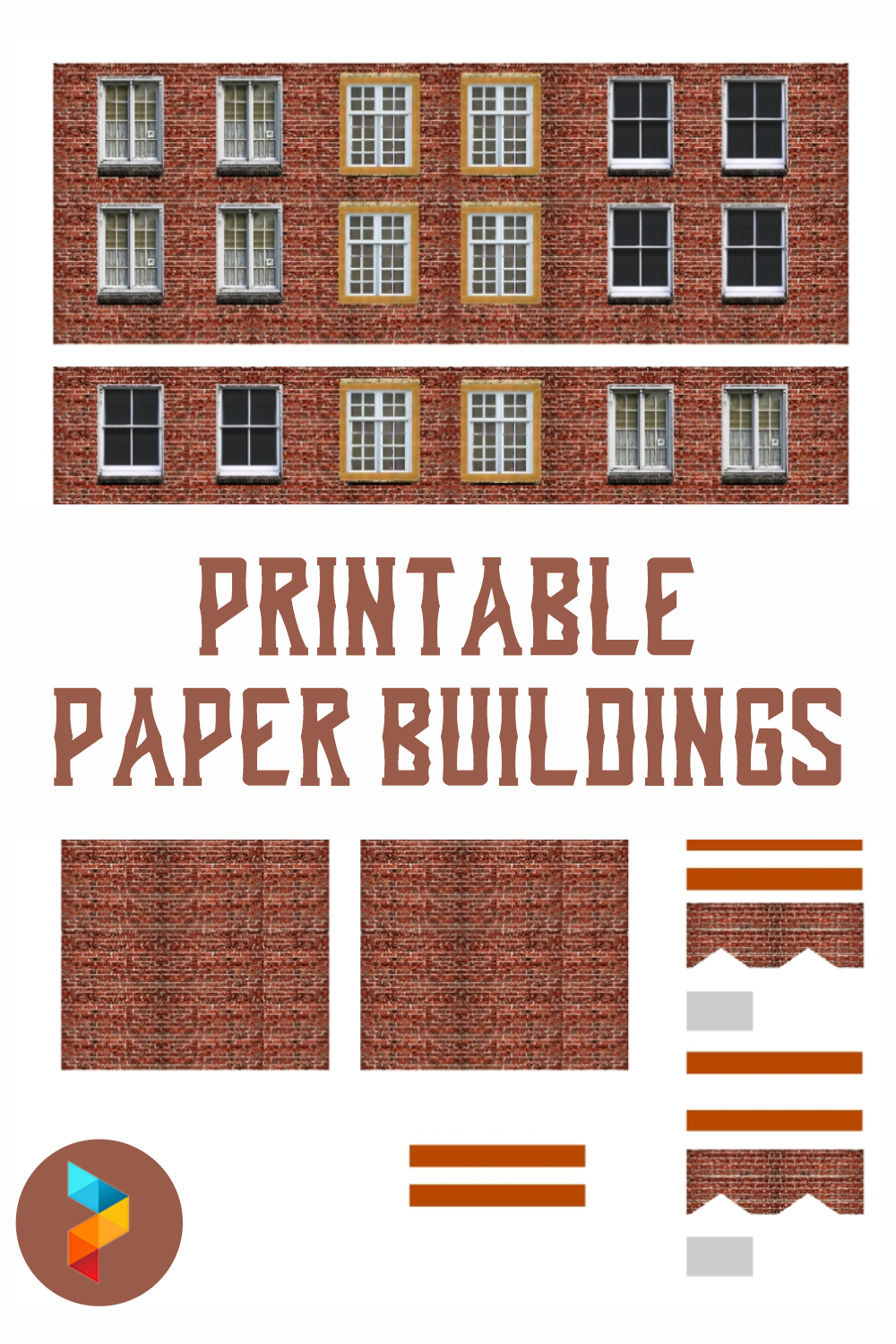 Paper Buildings - 10 Free Pdf Printables | Printablee for Printable Paper Building Models