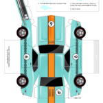 Paper Cars   12 Free Pdf Printables | Printablee Throughout Car Printable Paper