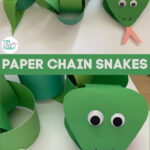 Paper Chain Snake Craft For Kids Within Free Printable Paper Chain Snake Template