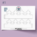 Paper Crown Template: French Fleur De Lis: Free Printable Download Throughout Printable Paper Crown Template