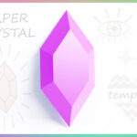 Paper Crystal №1 (Printable Template). Papercraft, 3D Origami With Regard To Printable Paper Crystal Template