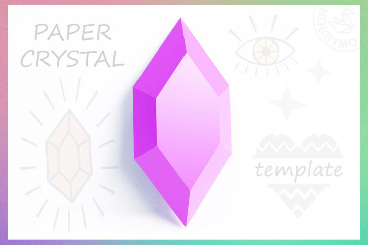Printable Paper Crystal Template