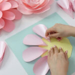 Paper Dahlia Tutorial (With Free Templates)   Fancybloom   Fancybloom Intended For Printable Paper Dahlia Template