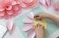 Paper Dahlia Tutorial (With Free Templates) - Fancybloom - Fancybloom intended for Printable Paper Dahlia Template