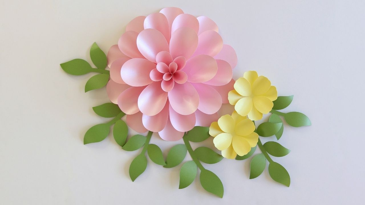 Paper Dahlia Tutorial (With Free Templates) - Fancybloom - Fancybloom with Printable Paper Dahlia Template