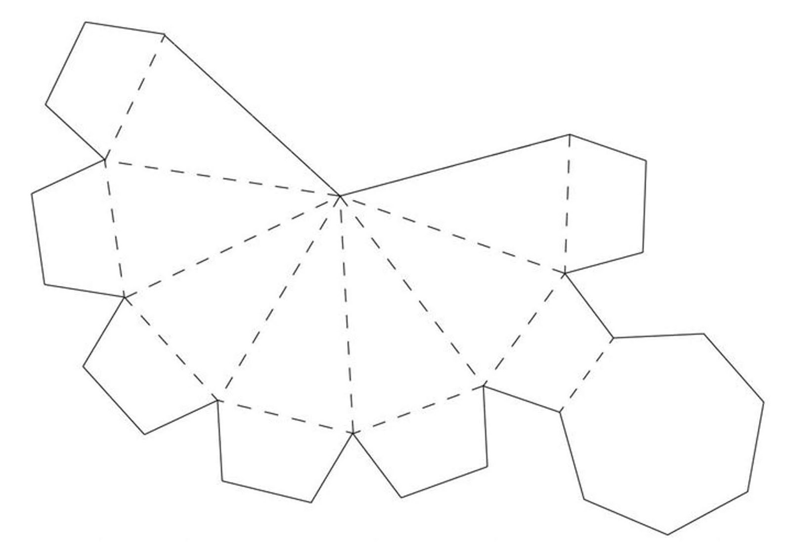 Paper Diamond Free Template | Paper Origami Guide in Printable Paper Diamond Template
