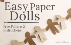 Paper Doll Chain Template &amp; Instructions (Easy Christmas Garland within Holding Hands Printable Paper Doll Chain Template