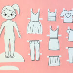 Paper Doll Cut File And Printable  Meet Hannah! A Downloadable Inside Paper Doll Cut Out Printable