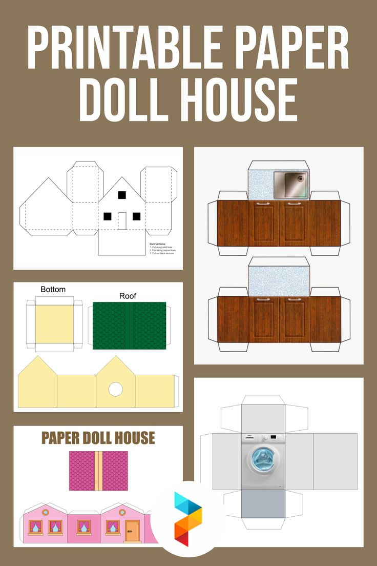 Paper Doll House - 11 Free Pdf Printables | Printablee with regard to Printable Paper Doll House Template Free