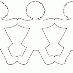 Paper Doll Template   Best Coloring Pages For Kids Inside Printable Paper Doll Chain Template Free Download
