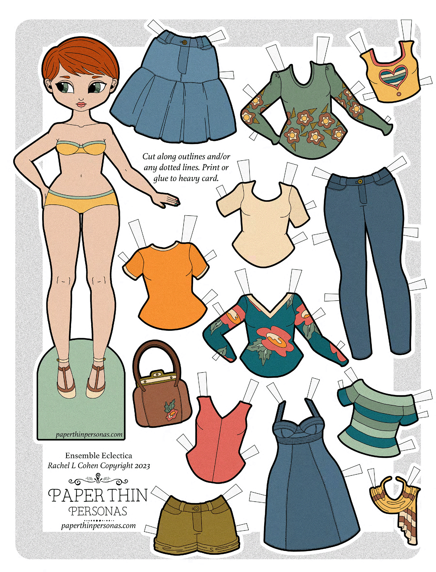Paper Dolls Clothes Printable Free Top with regard to Free Printable Paper Dolls