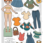 Paper Dolls Clothes Printable Free Top Within Printable Paper Dolls Free
