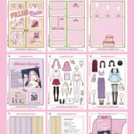 Paper Dolls Template Printableprish Dolls Inside Printable Paper Doll House For Kids