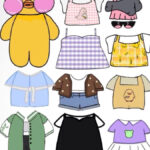 Paper Duck And Clothes | Paper Doll Clothes, Duck Outfits, Paper Dolls Inside Printable Paper Duck Clothes