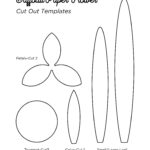 Paper Flower Petal Template   10 Free Pdf Printables | Printablee Throughout Free Printable Paper Orchid Template