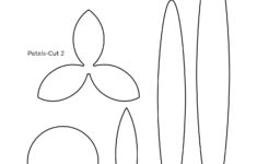 Paper Flower Petal Template - 10 Free Pdf Printables | Printablee throughout Printable Paper Flower Template Cut Out