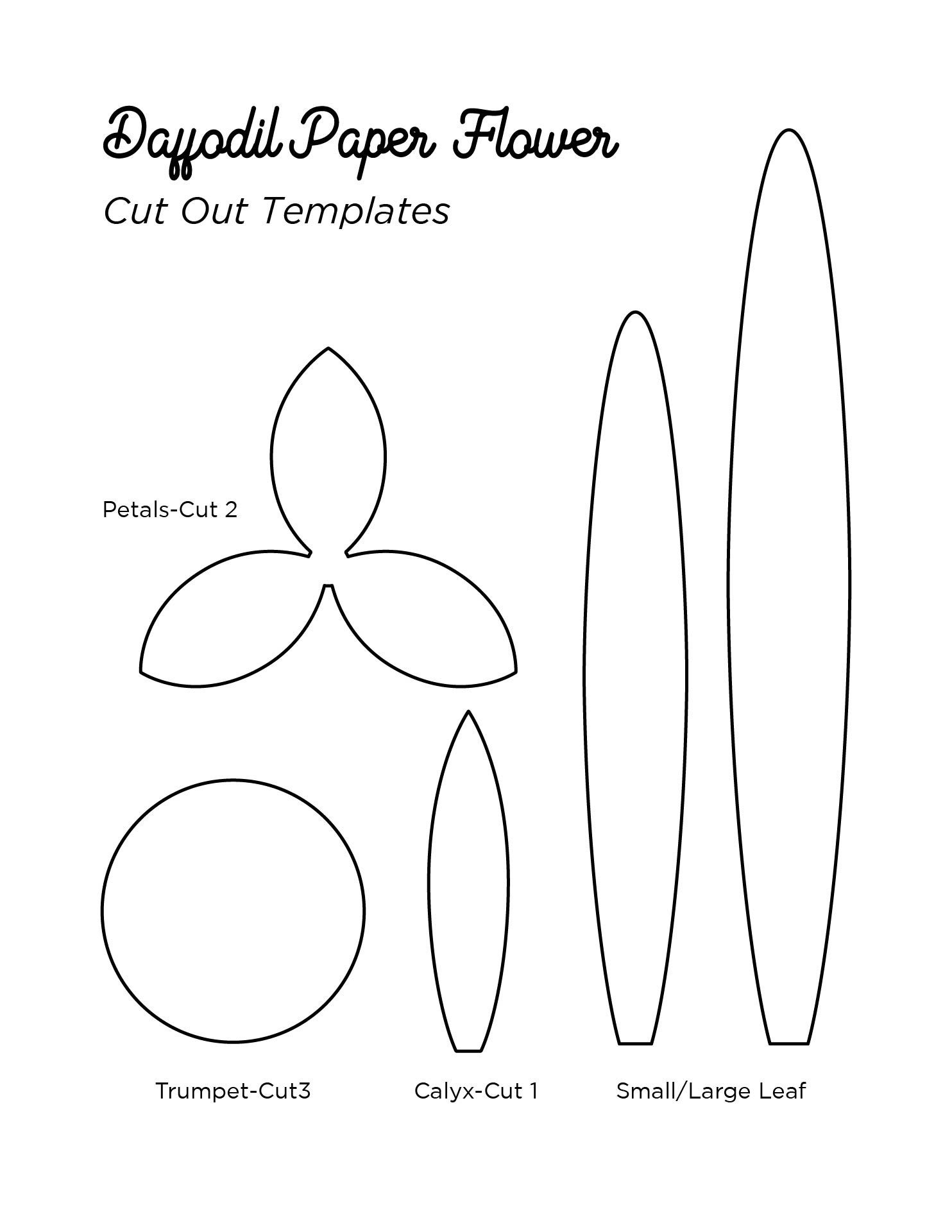Paper Flower Petal Template - 10 Free Pdf Printables | Printablee throughout Printable Paper Flower Template Cut Out