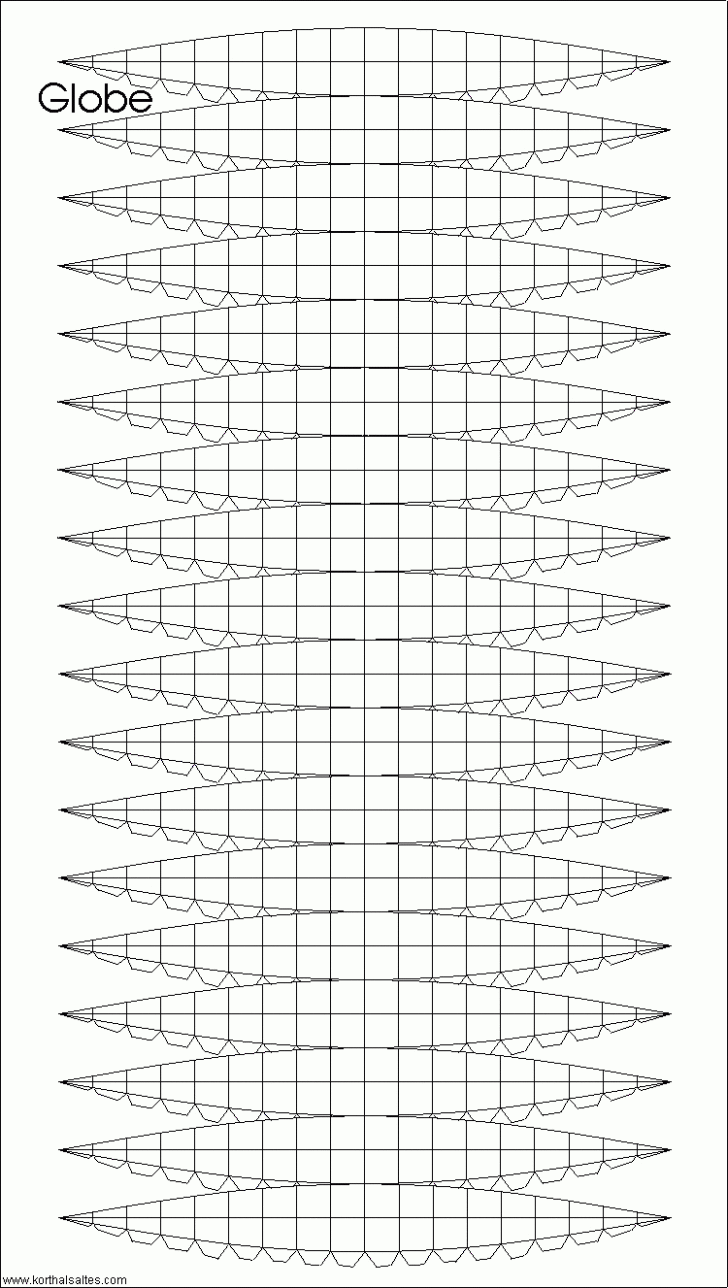 Printable Paper Sphere Template