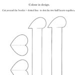 Paper Heart Bracelet A4 Template Design Yourself Party Accessories Jpg Kids  Bracelet Colouring Shapes Cut Out Card Kids Party Supplies Throughout Printable Paper Bracelets