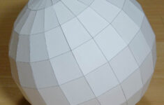 Paper Hectohexecontadihedron inside Printable Paper Sphere Template