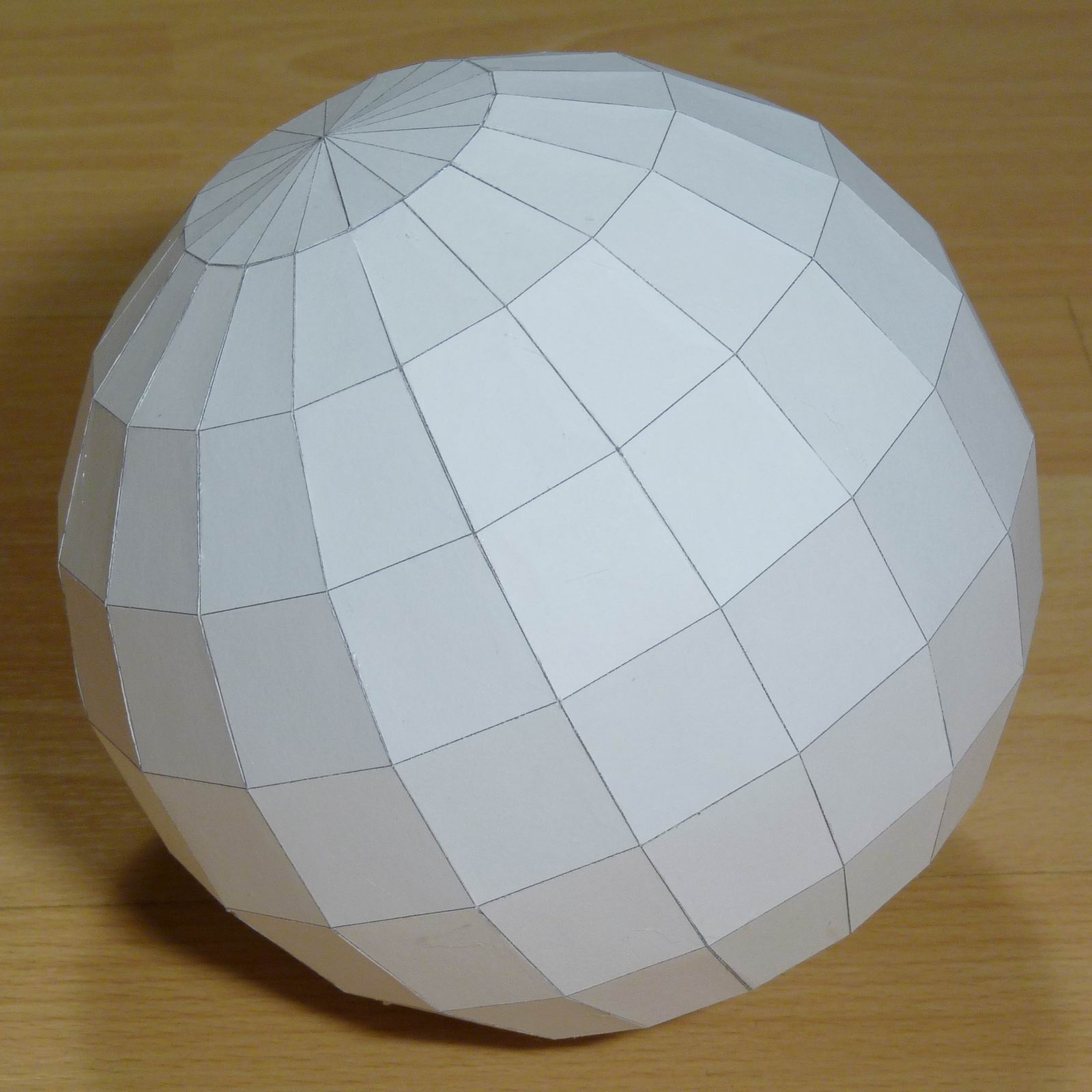 Paper Hectohexecontadihedron inside Printable Paper Sphere Template