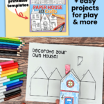 Paper House Templates: How To Make These 3D Crafts (Free) Intended For Printable Paper Craft Ideas