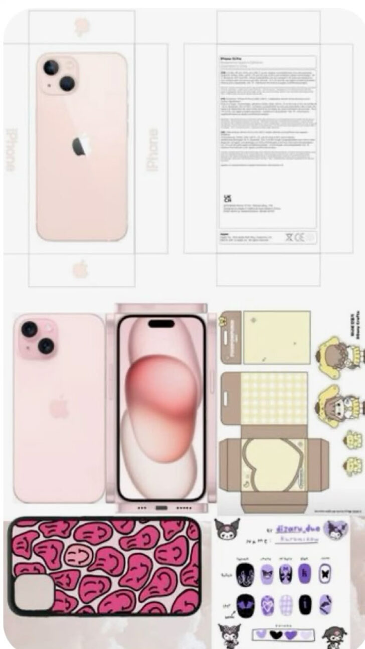Printable Paper Squishy Template Iphone