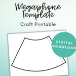 Paper Megaphone Template, Megaphone Craft Printable, Craft With Free Printable Paper Megaphone Template