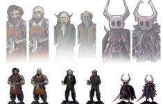 Paper Miniatures I Made For The Month Of May. Some Npcs And A for Printable Paper Miniatures