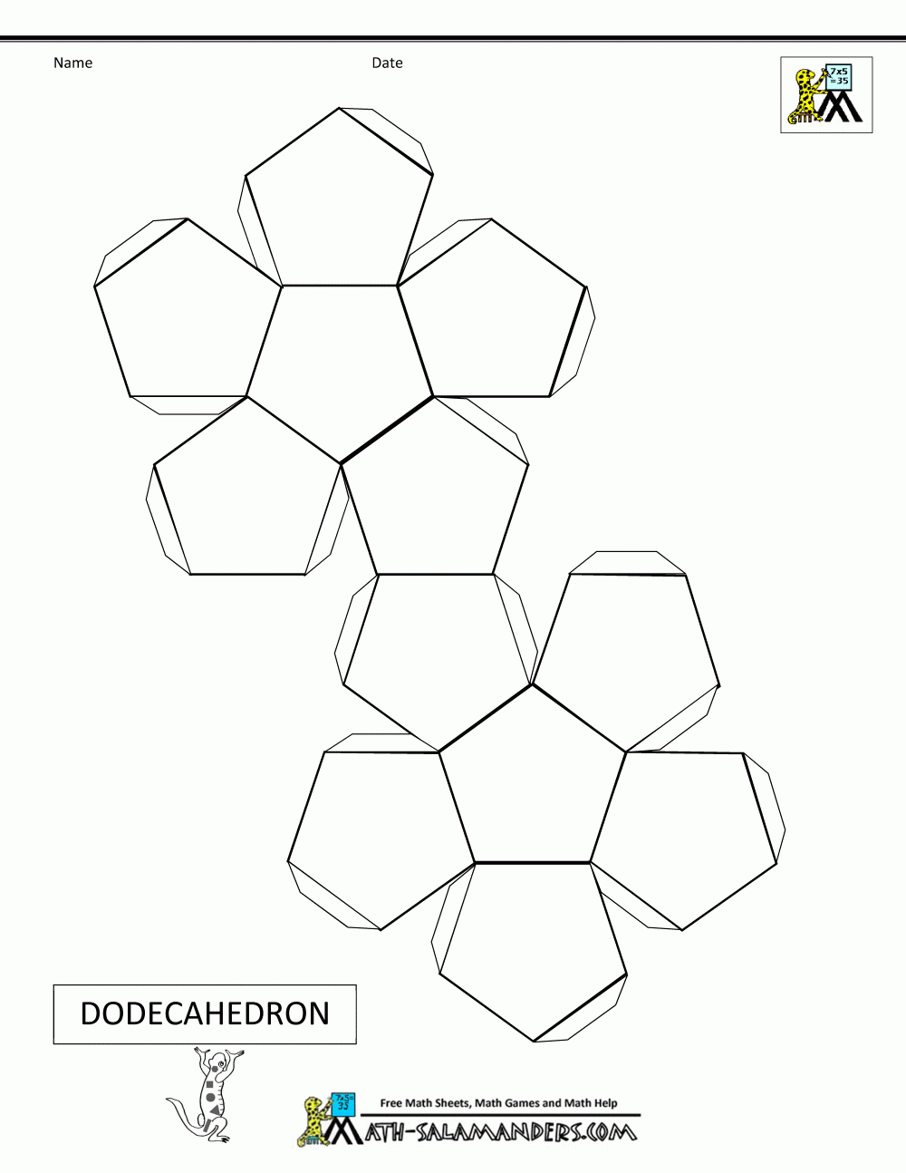 Paper Models For Download - Nets with Printable Paper Shapes