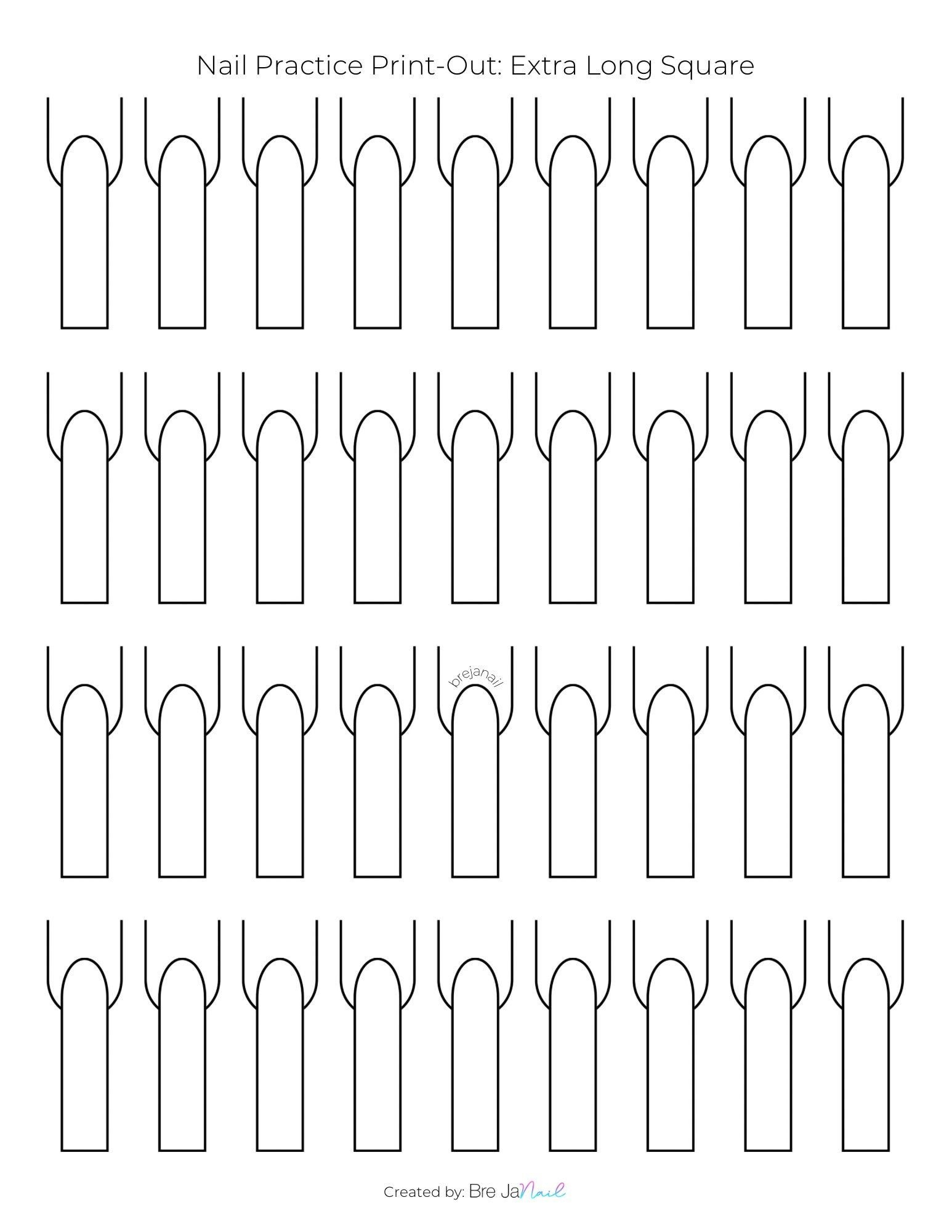 Paper Nails Printable - Shop On Pinterest intended for Printable Paper Nails
