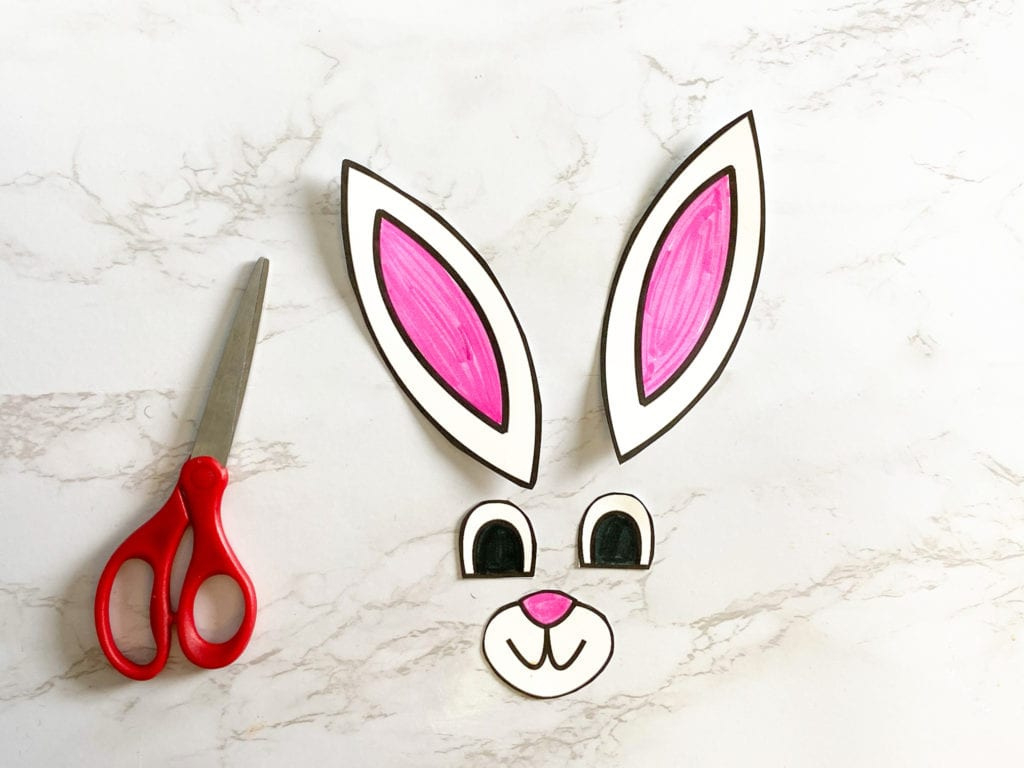 Paper Plate Bunny Kids Craft With Free Template - Raising Veggie for Printable Paper Plate Bunny
