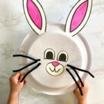 Paper Plate Bunny Kids Craft With Free Template   Raising Veggie Pertaining To Printable Paper Plate Bunny