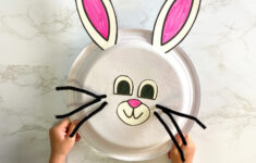 Paper Plate Bunny Kids Craft With Free Template - Raising Veggie pertaining to Printable Paper Plate Bunny